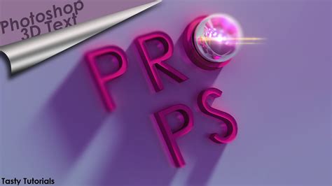 Creating 3d Text Environment In Photoshop CS6 Extended - Tasty Tutorials