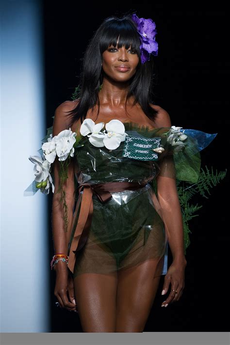 NAOMI CAMPBELL on the Runway of Jean-Paul Gaultier Fashion Show in ...