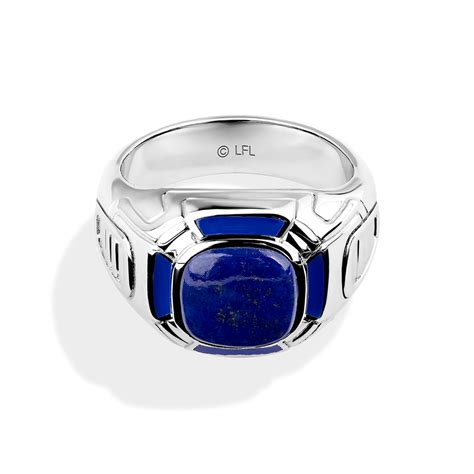 Star Wars™ R2-D2 Lapis Gemstone Men's Ring Silver | Star Wars™ Fine Jewelry