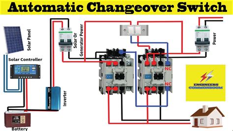 Generator Automatic Changeover Switch Circuit Diagram