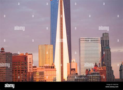 New York City skyline at sunset Stock Photo - Alamy