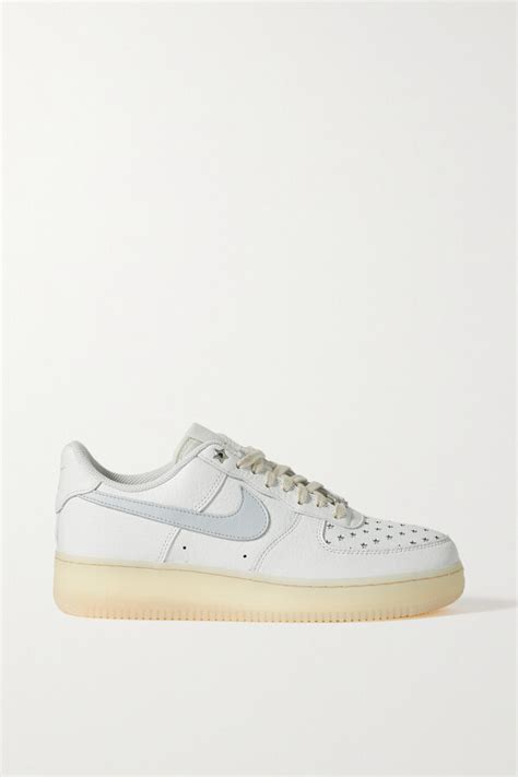 Nike Air Force 1 '07 Embellished Leather Sneakers - White - ShopStyle