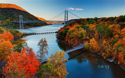 Download Fall Forest Man Made Bridge HD Wallpaper by Arnab Banerjee