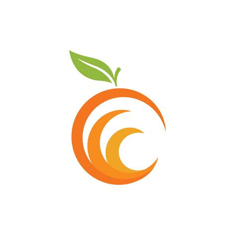 Orange logo design 19508196 Vector Art at Vecteezy