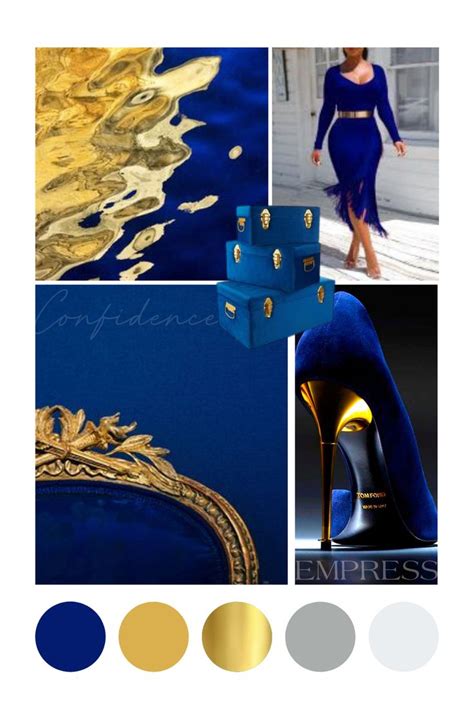 Royal Blue and Gold Branding | Mood Board for Logo Concepts