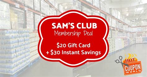 HOT Deal on Sam's Club Membership