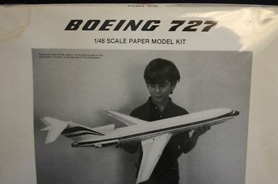 DELTA BOEING 727 MODEL KIT by 3D PAPER 1/48 scale NIB!! | #134803812