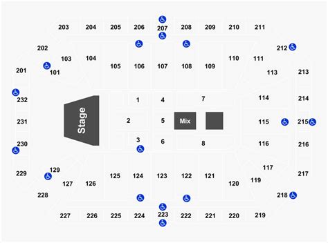 Dickies Arena Seating Map Concert, HD Png Download , Transparent Png Image - PNGitem