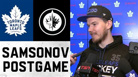 Ilya Samsonov | Post Game | Toronto Maple Leafs