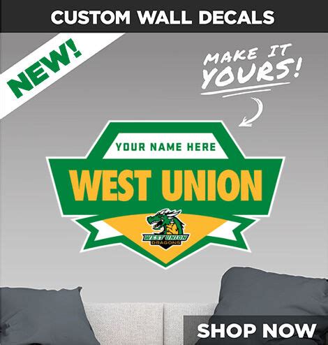 WEST UNION HIGH SCHOOL DRAGONS - WEST UNION, OHIO - Sideline Store ...