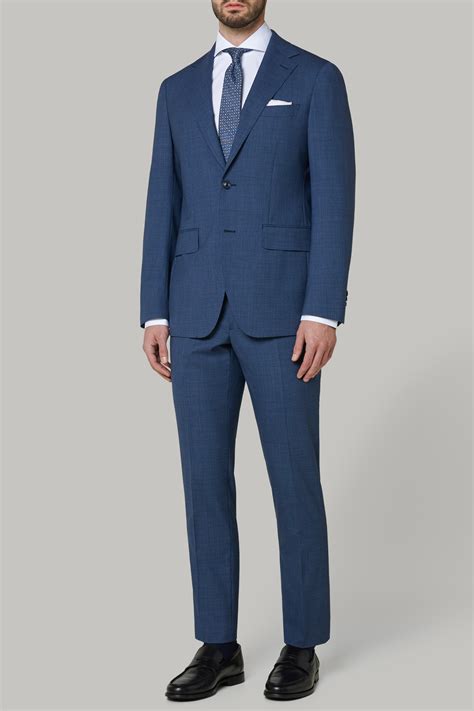 Men's Blue Wool Milano Suit | Boggi Milano