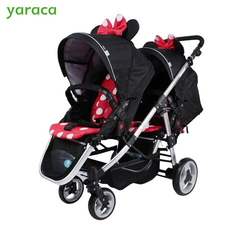 Stroller For Twins Minnie Mouse Lightweight Baby Stroller Double Seats ...