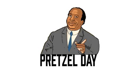 Pretzel Day - Stanley - The Office - Sticker | TeePublic