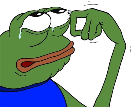 "crying pepe the frog meme" by pallasades | Redbubble