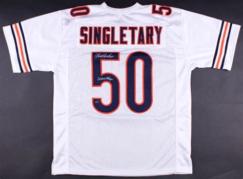 Mike Singletary Signed Bears Jersey Inscribed "SB XX Champs" (Schwartz ...