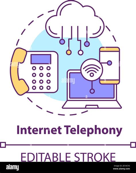 Internet telephony concept icon Stock Vector Image & Art - Alamy