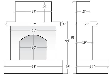 Gas-Burning Fireplace | Fireplace dimensions, Fireplace, Barn remodel