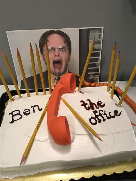 The Office Cake https://youtu.be/7yVAVDkyUFs | Office birthday, Birthday cake gif, Office ...