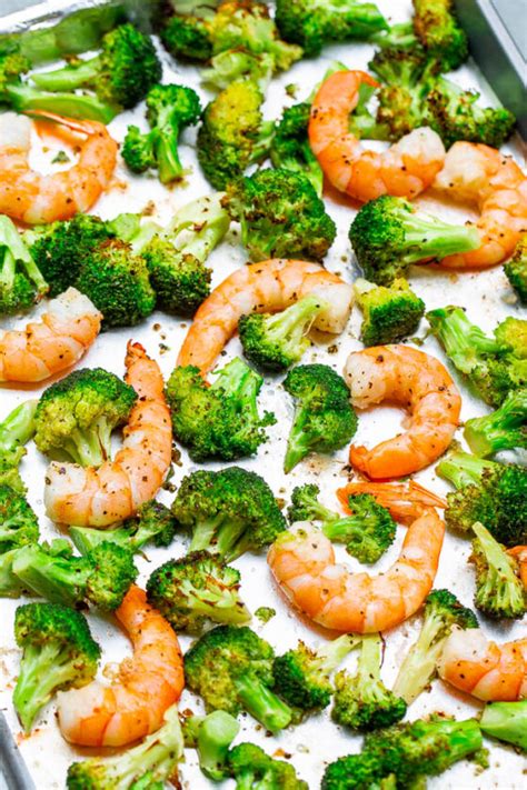 Healthy Shrimp and Broccoli (Sheet Pan Recipe!) - Averie Cooks