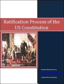 Ratification Process of the US Constitution Differentiated Instruction ...