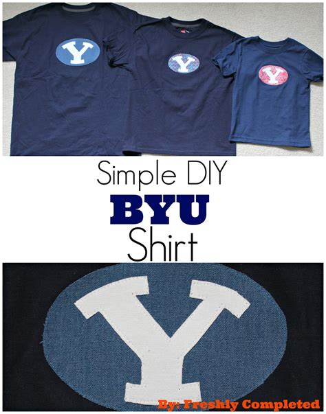 Freshly Completed: How to Make a Simple BYU Shirt