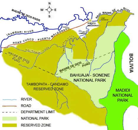 MADRE DE DIOS - PUERTO MALDONADO: RESERVA DE TAMBOPATA, CANDAMO, PARQUE ...