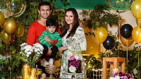 Sania Mirza shares adorable photographs with husband Shoaib Malik and son on her 34th birthday