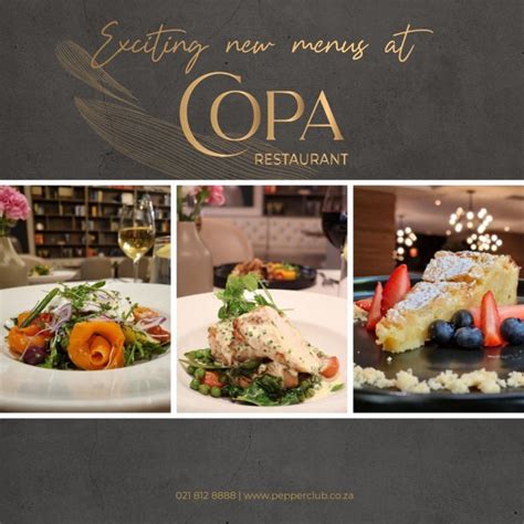 Exciting New Menus at Copa Restaurant – Cape Town Hotel Restaurants