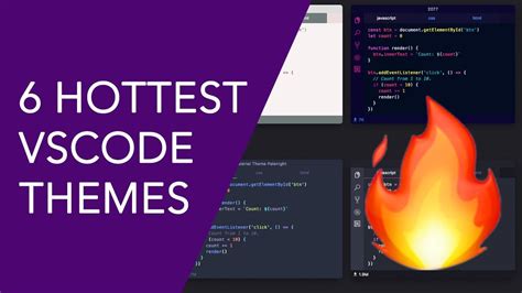 Top 6 Hottest VS Code Color Themes | #codingphase - YouTube