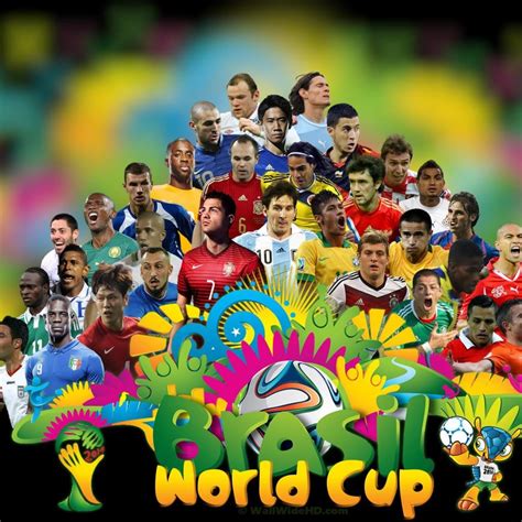 Brazil 2014 World Cup Football Stars iPad Wallpapers Free Download