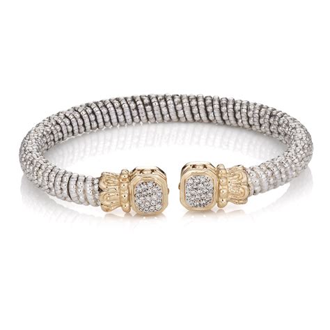 Sterling Silver Diamond Bangle Bracelet by Alwand Vahan - 215404 - Vahan