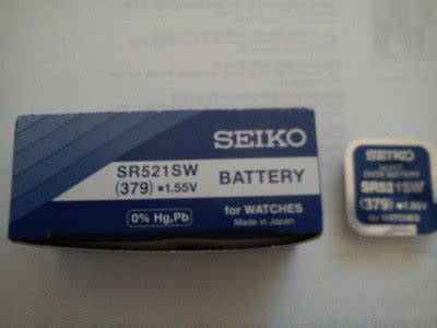 Seiko Watch Battery Silver Oxide SR521SW 379 1.55V x 3 | #267771924