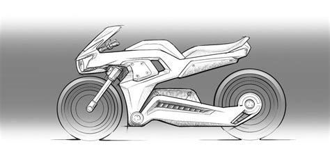 Electric Motorcycle Design Sketch