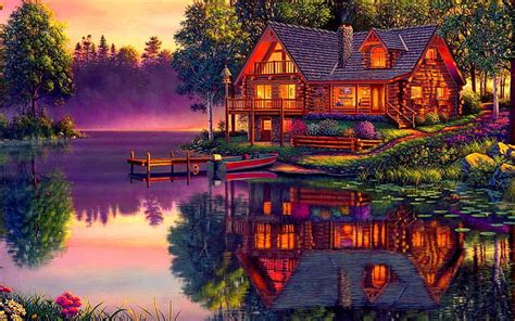 1080P free download | Log Cabins, HD wallpaper | Peakpx