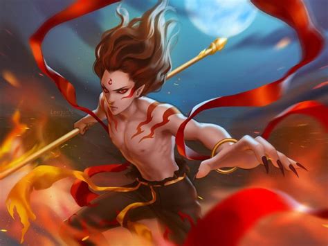 Nezha by leejun35 on DeviantArt | Digital artist, Cute anime guys, Devian art