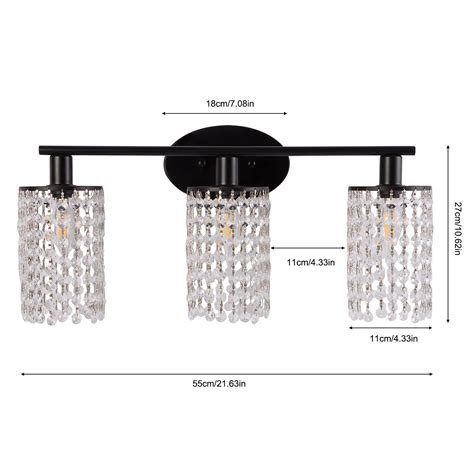 Modern Crystal Vanity Wall Light Fixture LED Bathroom Wall Lamp Corridor Sconce | eBay