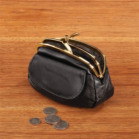 Dual Clasp Leather Coin Purse - Change Purse - Small Purse - Easy Comforts