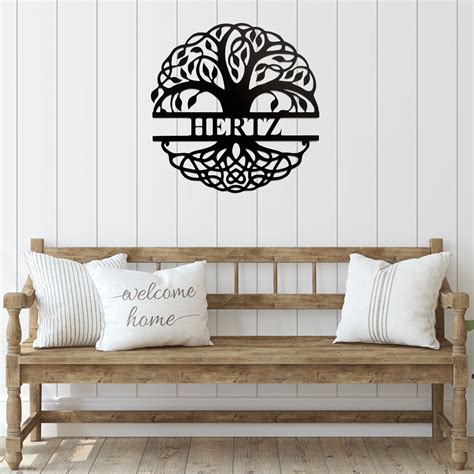 Family Tree Monogram - Metal Wall Art – MetalPlex