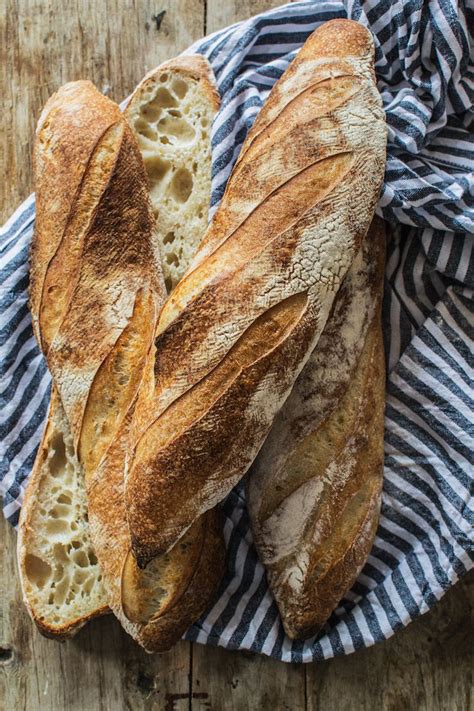 Easy Sourdough Baguette Recipe - Home Grown Happiness | Sourdough baguette recipe, Baguette ...