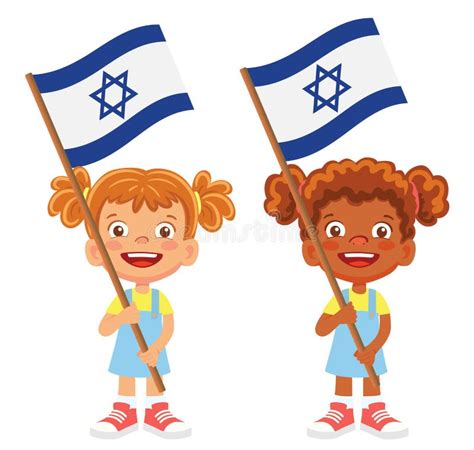 Israel flag in hand stock illustration. Illustration of country - 138866439