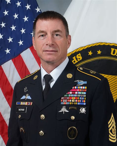 Command Sergeant Major William F. Thetford > U.S. Department of Defense > Biography