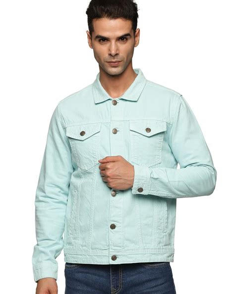 Buy Men's Blue Denim Jacket for Men Blue Online at Bewakoof