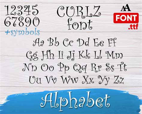 Curlz font svg curlz alphabet curlz letters svg curlz | Etsy