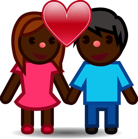 "couple (black)" Emoji - Download for free – Iconduck