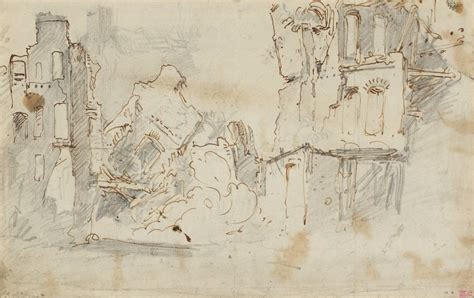 Joseph Mallord William Turner, 'Study of a Ruined Building' c.1792 (J.M ...