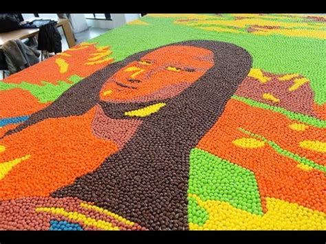 The Worlds Largest Skittles Art Mosaic unveiled in Sydney, Australia - YouTube