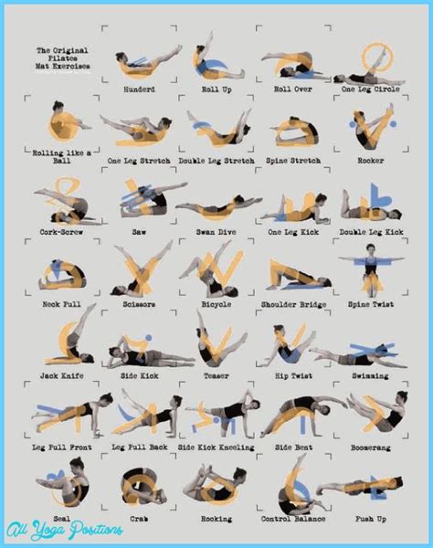 Mat Pilates Exercises - AllYogaPositions.com