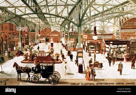 General view inside Marylebone Station, London Stock Photo - Alamy