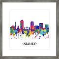 Niamey Niger Skyline Mixed Media by NextWay Art - Fine Art America