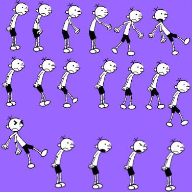 Greg Heffley spritesheet by Popgamer06 on DeviantArt